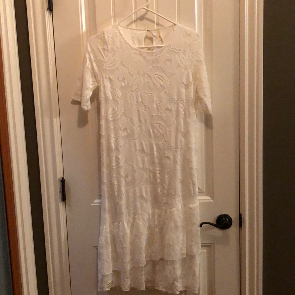 White lace dress
